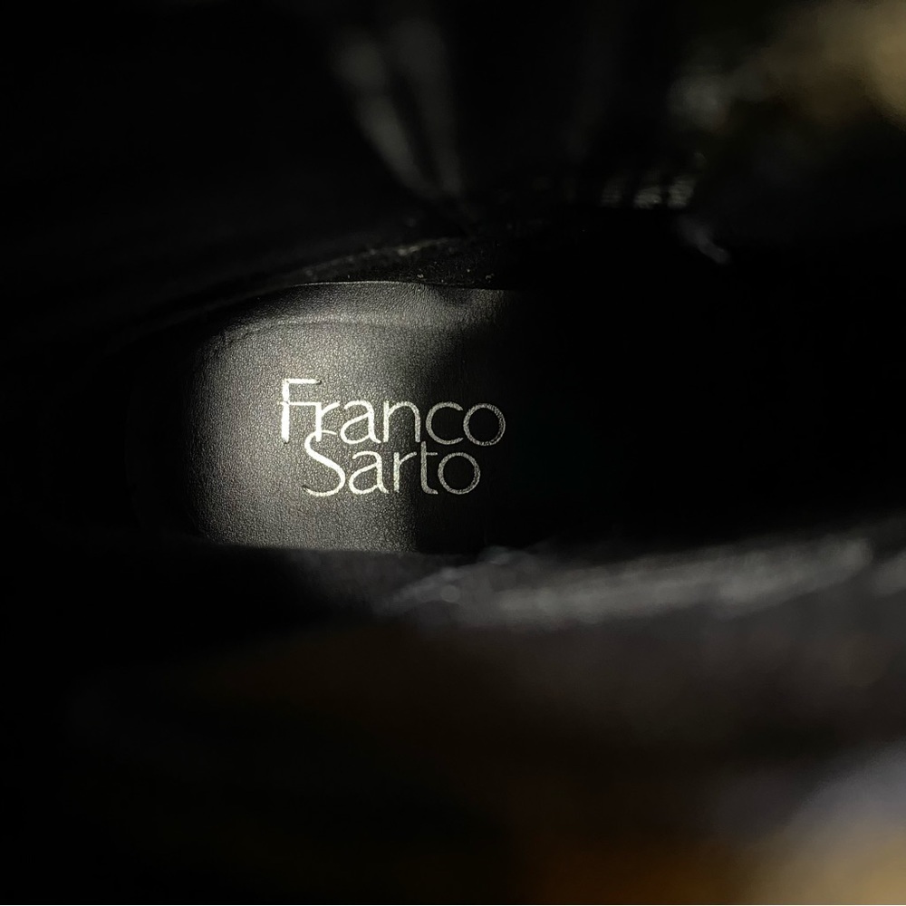 Franco Sarto Jetson Green Brown Leather Lace Up Lug Sole Boot 8 1/2 M - Picture 14 of 16